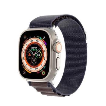 DUX DUCIS GS - szőtt nejlon szíj Apple Watch 42/ 44/ 45/ 49mm indigó színű kép