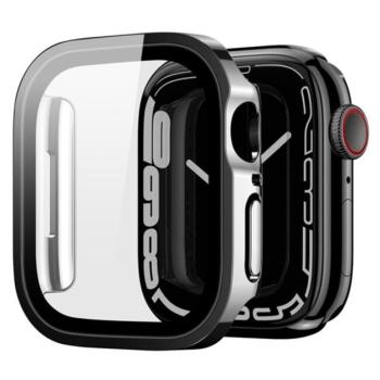 DUX DUCIS HAMO műanyag keret (BUMPER, közepesen ütésálló, fém hatás) FEKETE Apple Watch Series 7 45mm kép