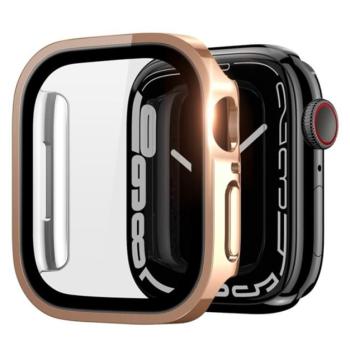 DUX DUCIS HAMO műanyag keret (BUMPER, közepesen ütésálló, fém hatás) RÓZSASZÍN Apple Watch Series 7 41mm kép