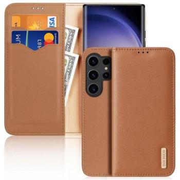 DUX DUCIS Hivo - Bőr tok pénztárcával Samsung Galaxy S24 Plus fekete kép