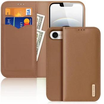 Dux Ducis Hivo könyvtok iPhone 16e - barna kép