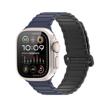 Dux Ducis KJ nylon Apple Watch 42/44/45/49mm szíj, fekete-kék kép