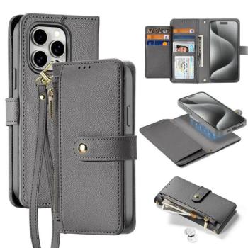 Dux Ducis Lawa könyvtok iPhone 15 Pro - szürke kép