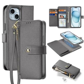 Dux Ducis Lawa könyvtok iPhone 15 - szürke kép