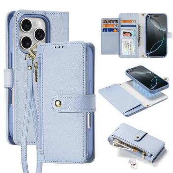 Dux Ducis Lawa MagSafe-kompatibilis könyvtok iPhone 16 Pro Max - kék kép