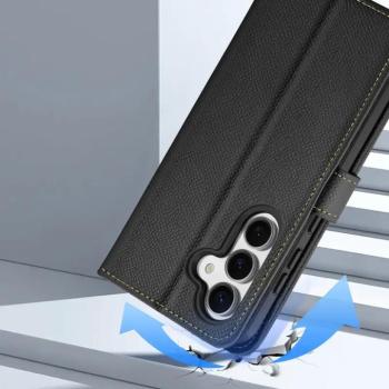 Dux Ducis Lawa MagSafe-kompatibilis könyvtok Samsung Galaxy S25 - fekete kép