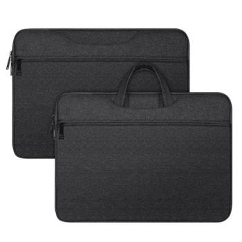DUX DUCIS LBTC kézitáska álló LAPTOP/NOTEBOOK/TABLET (univerzális, textil, kézpánt, 13-13.9&quot; méret) FEKETE kép