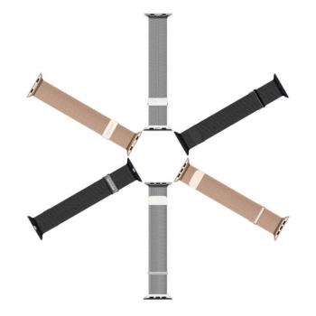 DUX DUCIS Milanese - rozsdamentes acél mágneses szíj Apple Watch 38/40/41mm fekete kép