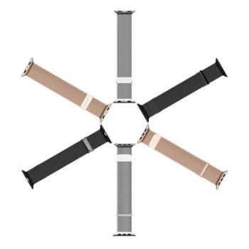 DUX DUCIS Milanese - rozsdamentes acél mágneses szíj Apple Watch 42/44/45mm fekete kép