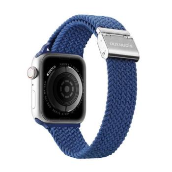 DUX DUCIS Mixture II - nyújtható fonott szíj Apple Watch 42/44/45mm kék kép
