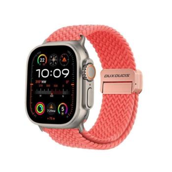Dux Ducis Mixture Pro Apple Watch 42/44/45/49mm szövet szíj, guava rózsaszín kép