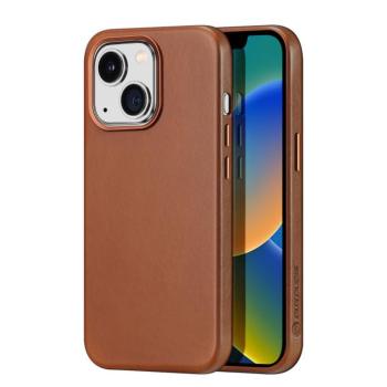 Dux Ducis Naples tok iPhone 14 mágneses bőr tok MagSafe barna kép