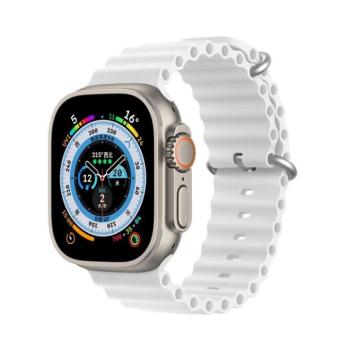 DUX DUCIS Ocean Wave - sport szilikon szíj Apple Watch 42/44/45mm fehér kép
