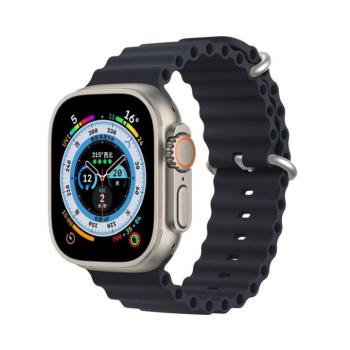 DUX DUCIS Ocean Wave - sport szilikon szíj Apple Watch 42/44/45mm grafit kép