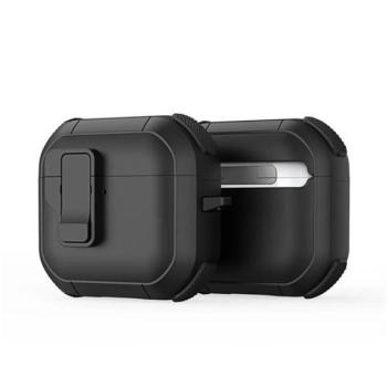 Dux Ducis PECP AirPods 4 műanyag/szilikon tok, fekete kép