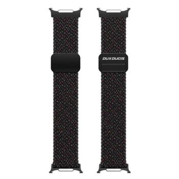 DUX DUCIS pótszíj (egyedi méret, textil, állítható) FEKETE Samsung Galaxy Watch Ultra eSIM 47mm (SM-L705) kép