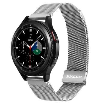 DUX DUCIS pótszíj (univerzális, 20 mm, alumínium, milánói, mágneses zár) EZÜST Garmin Fenix 6S Pro, Garmin Fenix 6S Sapphire, Garmin Swim Watch, Honor Watch ES, Realme Watch, Garmin Approach kép