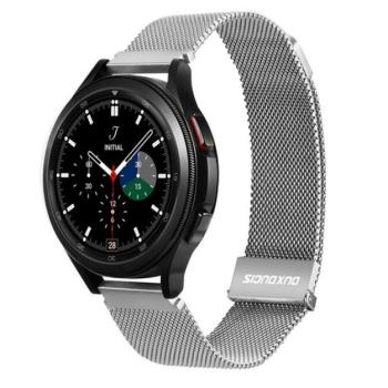 DUX DUCIS pótszíj (univerzális, 22 mm, alumínium, milánói, mágneses zár) EZÜST Huawei Watch GT Active, Huawei Watch, Huawei Watch 2, Samsung Galaxy Watch 46mm (SM-R800N), Samsung Gear S3 Fron kép