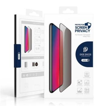 DUX DUCIS PRIVACY képernyővédő üveg (2.5D, full glue, betekintés ellen, 0.33mm, 9H) FEKETE Samsung Galaxy S25 Plus (SM-S936) kép