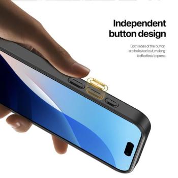 Dux Ducis Rafi II Mag MagSafe-kompatibilis tok kitámasztóval iPhone 16 - fekete kép