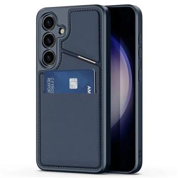 DUX DUCIS RAFI II MAG szilikon telefonvédő (kitámasztó, kártyazseb, RFID, MagSafe) SÖTÉTKÉK Samsung Galaxy S24 Plus (SM-S926) kép