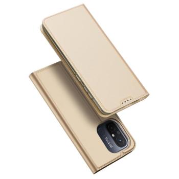 Dux Ducis Skin Pro Case For Xiaomi Redmi 11A / Poco C55 / Redmi 12C flipes tok pénztárcával és állvánnyal arany kép