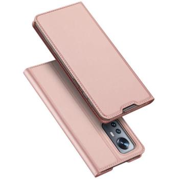 Dux Ducis Skin Pro Flipes tok, pénztárcával és állvány Xiaomi Poco M6 Pro / Redmi 12/12R - rózsaszínű kép