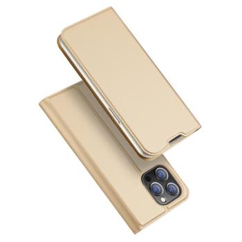Dux Ducis Skin Pro Holster Flip tok iPhone 14 Pro Max készülékhez arany színben kép