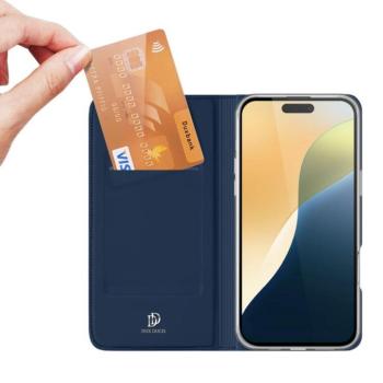 Dux Ducis Skin Pro könyvtok iPhone 16 Plus - kék kép
