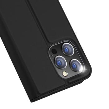 DUX DUCIS Skin Pro - Sima bőr tok Apple iPhone 15 Pro Max fekete kép