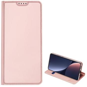DUX DUCIS SKIN PRO tok álló, bőr hatású (FLIP, oldalra nyíló, bankkártya tartó, asztali tartó funkció) RÓZSASZÍN Xiaomi 13 kép