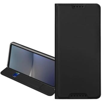 DUX DUCIS SKIN PRO tok álló, bőr hatású (FLIP, oldalra nyíló, kártyazseb, asztali tartó) FEKETE Samsung Galaxy S25 Edge (SM-S937) kép