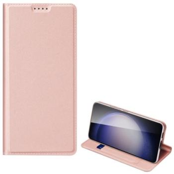 DUX DUCIS SKIN PRO tok álló, bőr hatású (FLIP, oldalra nyíló, kártyazseb, asztali tartó) RÓZSASZÍN Samsung Galaxy S23 FE (SM-S711) kép