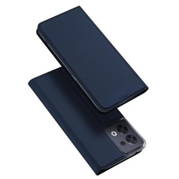 Dux Ducis Skin Pro tok Oppo Reno 8 flip tok kártya pénztárca állvány kék kép