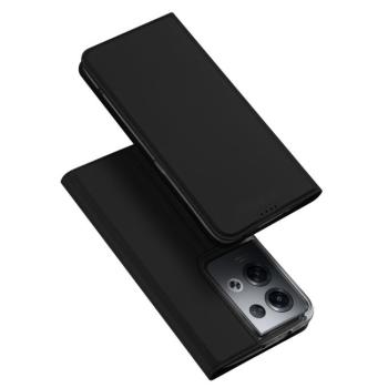 Dux Ducis Skin Pro tok Oppo Reno 8 Pro flip cover kártya pénztárca állvány fekete kép
