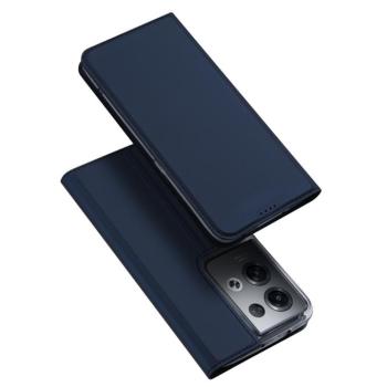 Dux Ducis Skin Pro tok Oppo Reno 8 Pro flip cover kártya pénztárca állvány kék kép