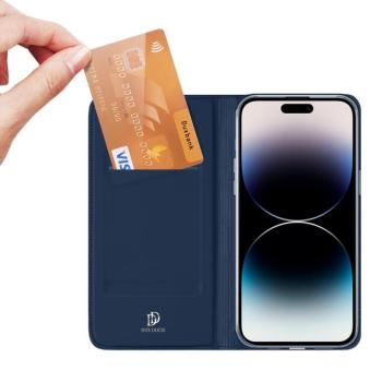 Dux Ducis Skin Pro Wallet Case iPhone 15 Pro Max - kék tok kép