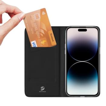 Dux Ducis Skin Pro Wallet Case iPhone 15 Pro tok - Fekete kép
