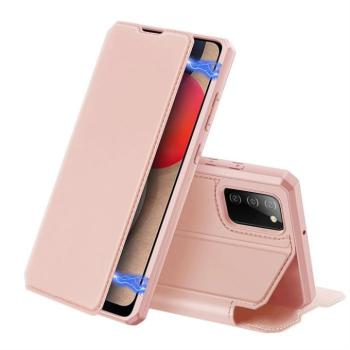 DUX DUCIS Skin X Bookcase kihajtható tok Samsung Galaxy A02s EU rózsaszín kép