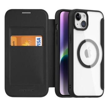DUX DUCIS Skin X Pro - Folio tok MagSafe kompatibilis Apple iPhone 15 Plus fekete színű kép