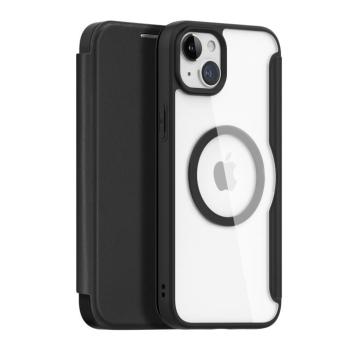 Dux Ducis Skin X Pro mágneses Flip MagSafe tok iPhone 15 - Fekete kép