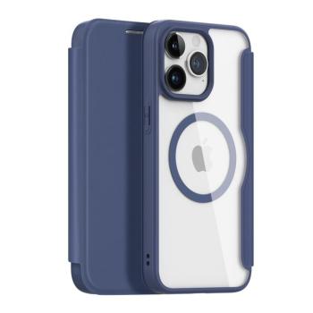 Dux Ducis Skin X Pro mágneses Flip MagSafe tok iPhone 15 Pro Max - Kék kép