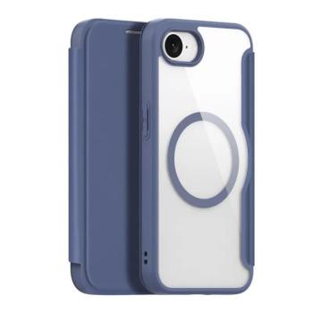 Dux Ducis Skin X Pro MagSafe-kompatibilis könyvtok iPhone 16e - kék kép