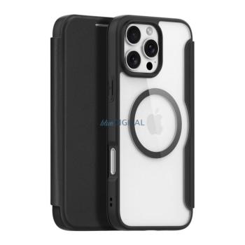 Dux Ducis Skin X Pro MagSafe könyvtok iPhone 16 Pro - fekete kép