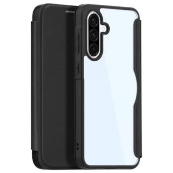 DUX DUCIS SKIN X PRO tok álló, bőr hatású (FLIP, oldalra nyíló, RFID, MagSafe) FEKETE Samsung Galaxy A56 5G (SM-A566), Galaxy A36 5G (SM-A366) kép