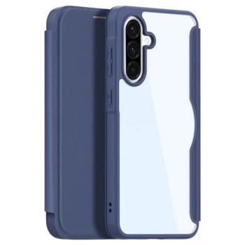 DUX DUCIS SKIN X PRO tok álló, bőr hatású (FLIP, oldalra nyíló, RFID, MagSafe) SÖTÉTKÉK Samsung Galaxy A56 5G (SM-A566), Galaxy A36 5G (SM-A366) kép
