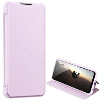 DUX DUCIS SKIN X tok álló, bőr hatású (FLIP, oldalra nyíló, asztali tartó, vezeték nélküli töltés támogatás) RÓZSASZÍN Samsung Galaxy A03s (SM-A037F) kép