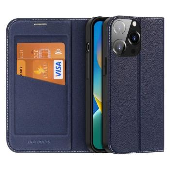 Dux Ducis Skin X2 tok iPhone 14 Pro mágneses flip tok kék kép