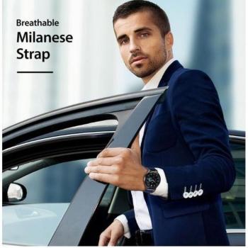 DUX DUCIS szíj MILANESE rozsdamentes acél mágneses 20 mm kék kép