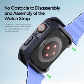 Dux Ducis Tamo tok Apple Watch 10 42mm - átlátszó-éjkék kép